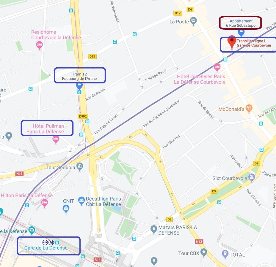 Cozy Room In Paris Ladefense 库尔布瓦 外观 照片